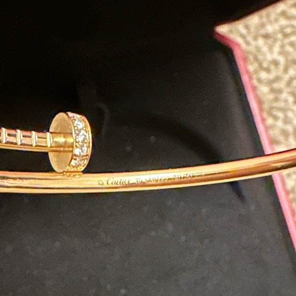 Cartier Juste Un Clou Yellow Gold with Diamonds Size 15 (SMALL MODEL) - Picture 7 of 12